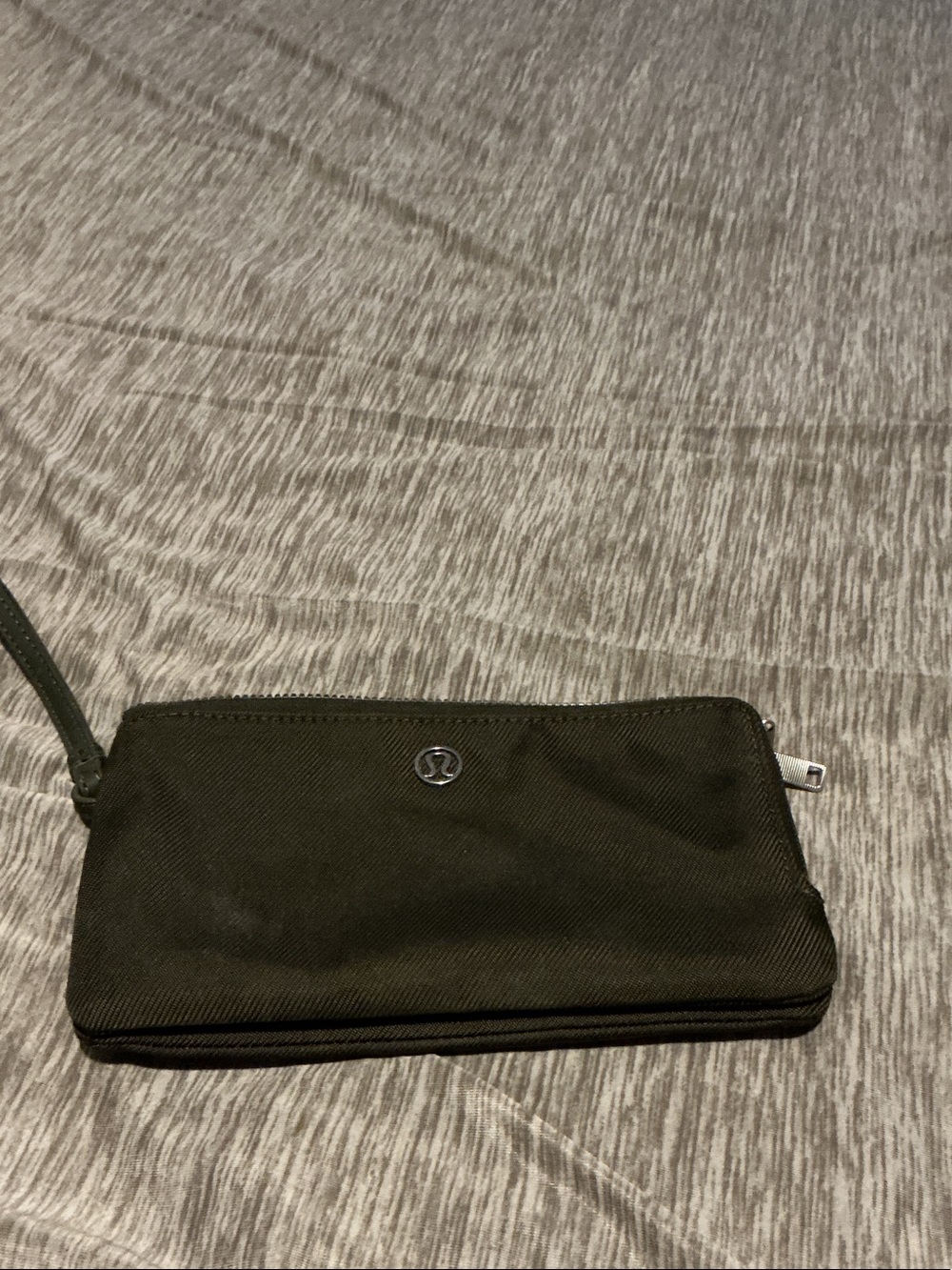 lululemon athletica Black Men's Wristlet Wallet with Logo